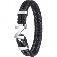 Браслет Zippo Steel Braided Leather Bracelet (20 см) купить в Гомеле