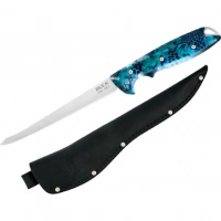 Филейный нож Buck 035 Abyss Fillet Knife Kryptek Neptune Camo 0035CMS34, сталь 420HC, рукоять пластик купить в Гомеле