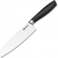 Кухонный нож шефа Bker Core Santoku, 163 мм, сталь X50CrMoV15, рукоять пластик купить в Гомеле