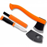 Набор Morakniv Outdoor Kit Orange, нож Morakniv 2000 нержавеющая сталь, цвет оранжевый + топор купить в Гомеле