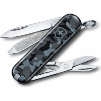 Нож перочинный Victorinox  Classic, сталь X55CrMo14, рукоять Cellidor®, синий камуфляж купить в Гомеле