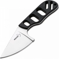 Нож с фиксированным клинком шейный Chad Los Banos Design SFB Neck, Boker Plus 02BO321, сталь 440C Satin, рукоять стеклотекстолит G10 купить в Гомеле