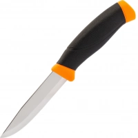 Нож с фиксированным лезвием Morakniv Companion Orange, сталь Sandvik 12C27, рукоять резина/пластик, оранжевый купить в Гомеле