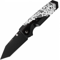 Складной нож Hogue EX-02 Tanto Skulls & Bones, сталь 154CM, рукоять ABS-пластик купить в Гомеле