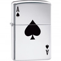 Зажигалка ZIPPO Armor™  Туз с покрытием High Polish Chrome купить в Гомеле