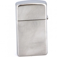 Зажигалка ZIPPO Slim® с покрытием Satin Chrome™, латунь/сталь, серебристая, матовая, 30х10×55 мм купить в Гомеле